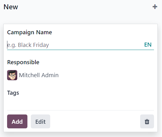View of the campaign pop-up kanban in Axsys Email Marketing.