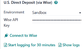 Click the Connect to Wise button to ensure the connection is established between the Cobuild database and the Wise account.
