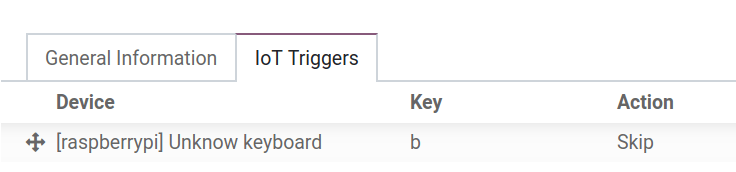 Footswitch trigger setup on the Axsys database.