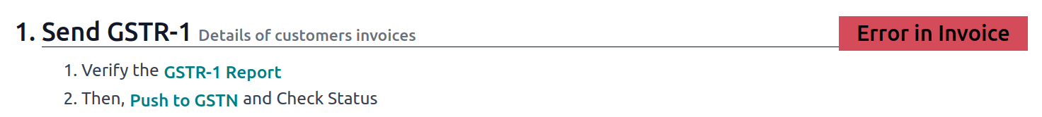 GSTR-1 Error in Invoice