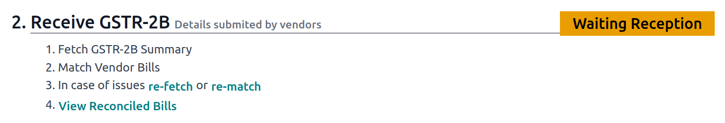 GSTR-2B in Waiting for Reception