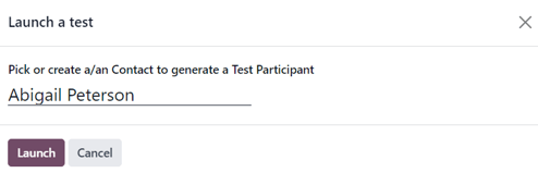 Launch a test pop-up window that appears in Axsys Markting Automation.
