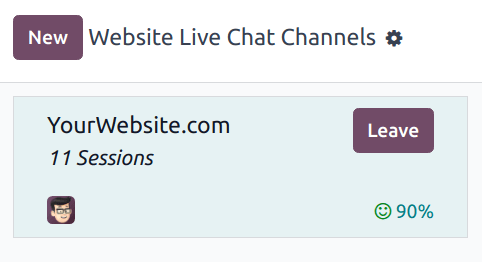 View of a channel form and the option to join a channel for Axsys Live Chat.