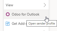 Axsys for Outlook add-in button