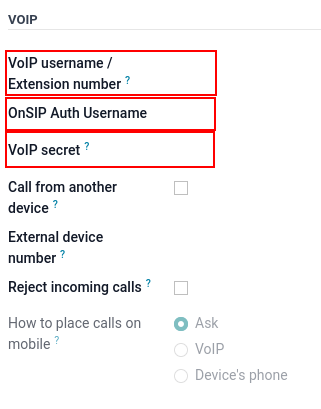 Integration of Axivox user in the Axsys user preference.