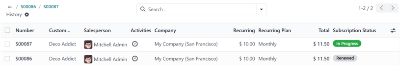Renewal quotation in the Axsys Subscriptions application.