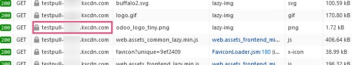The CDN Base URL can be seen using the inspect function on the Axsys website.