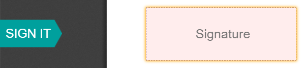 Tip and placeholder example in Axsys Sign